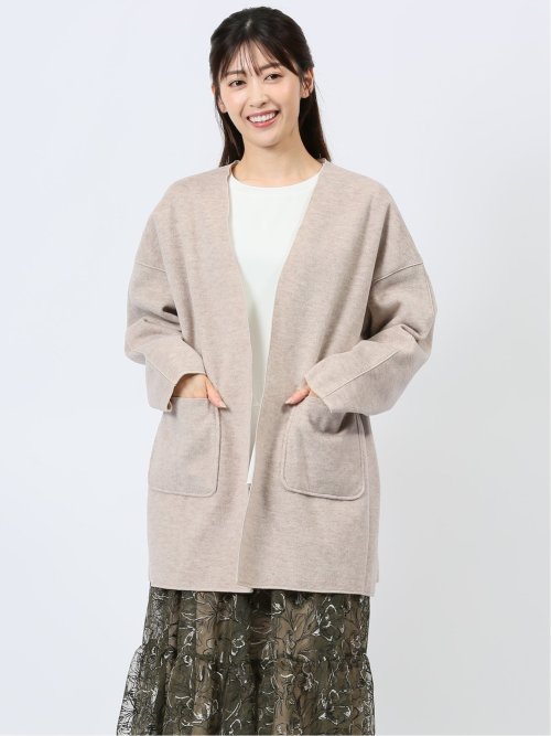 両面起毛 コーディガン