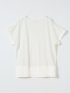 Tシャツ プルオーバー レディース 半袖 ストレッチ 接触冷感 クルーネック サテン 切替