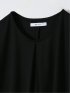 Tシャツ プルオーバー レディース 半袖 ストレッチ 接触冷感 クルーネック サテン 切替