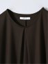 Tシャツ プルオーバー レディース 半袖 ストレッチ 接触冷感 クルーネック サテン 切替