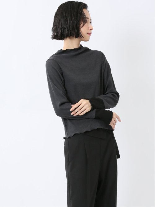 ストレッチテレコ 長袖プルオーバー