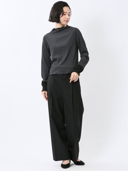 ストレッチテレコ 長袖プルオーバー