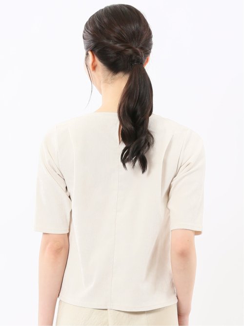 クラッシュベロア 半袖プルオーバー