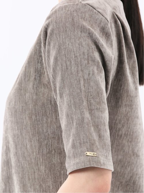 クラッシュベロア 半袖プルオーバー