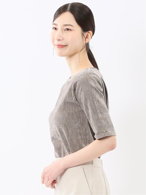 クラッシュベロア 半袖プルオーバー