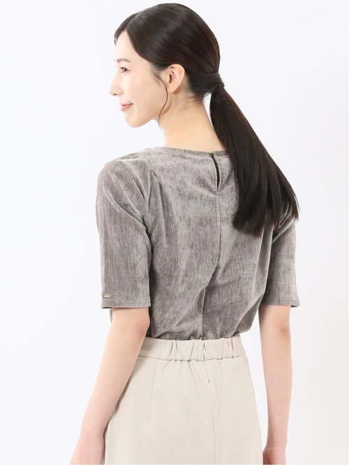 クラッシュベロア 半袖プルオーバー