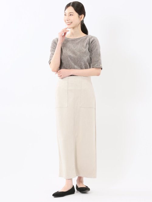 クラッシュベロア 半袖プルオーバー