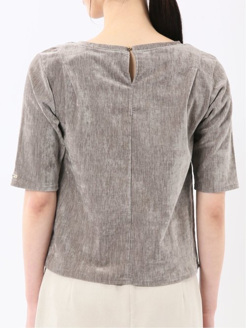 クラッシュベロア 半袖プルオーバー