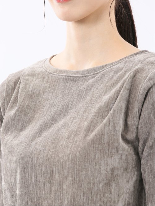 クラッシュベロア 半袖プルオーバー