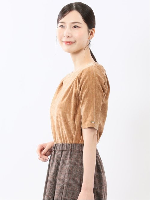 クラッシュベロア 半袖プルオーバー