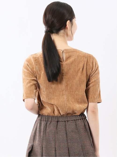 クラッシュベロア 半袖プルオーバー