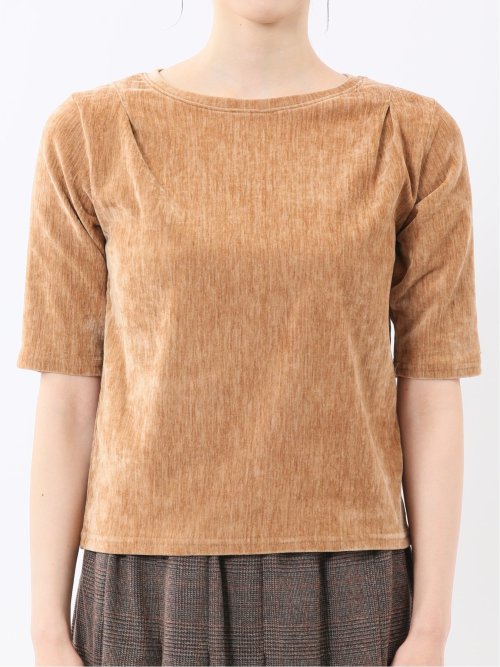 クラッシュベロア 半袖プルオーバー