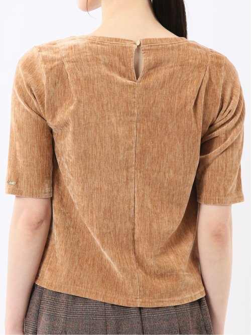 クラッシュベロア 半袖プルオーバー