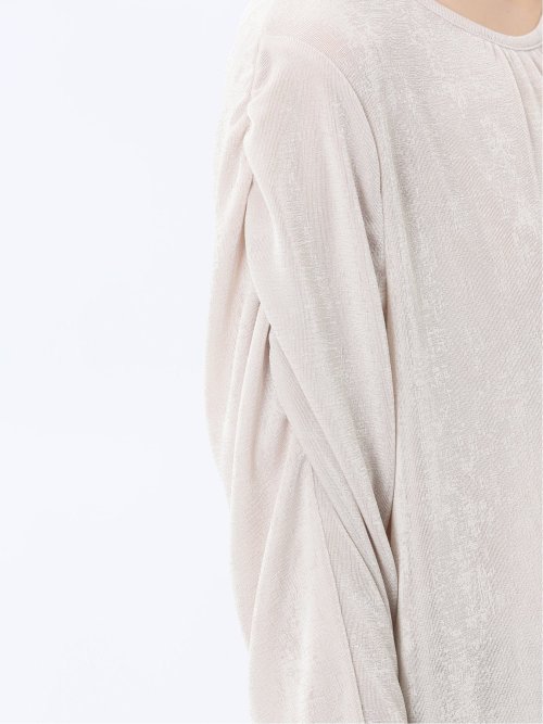 グロッシーツイル ギャザースリーブ プルオーバー