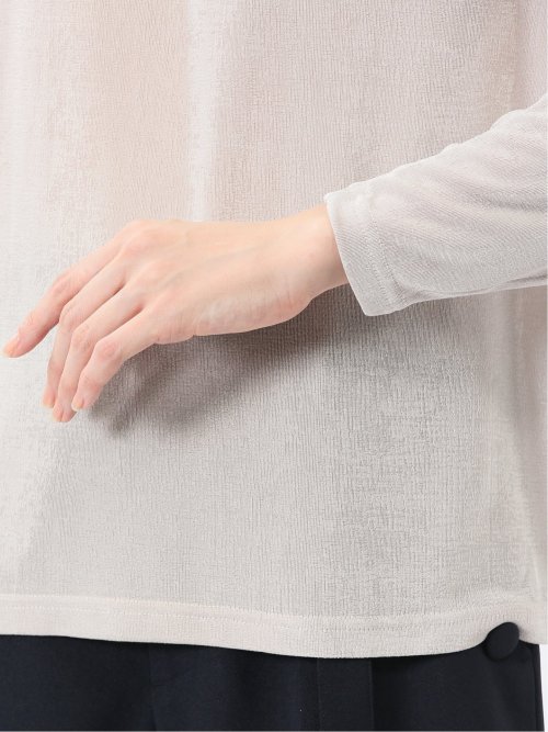 グロッシーツイル ギャザースリーブ プルオーバー