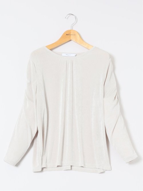 グロッシーツイル ギャザースリーブ プルオーバー