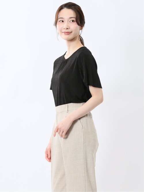 グロッシーツイル チューリップスリーブ プルオーバー