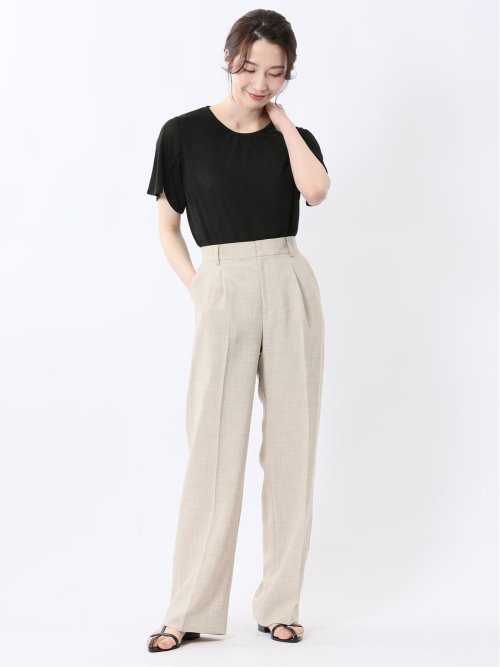 グロッシーツイル チューリップスリーブ プルオーバー