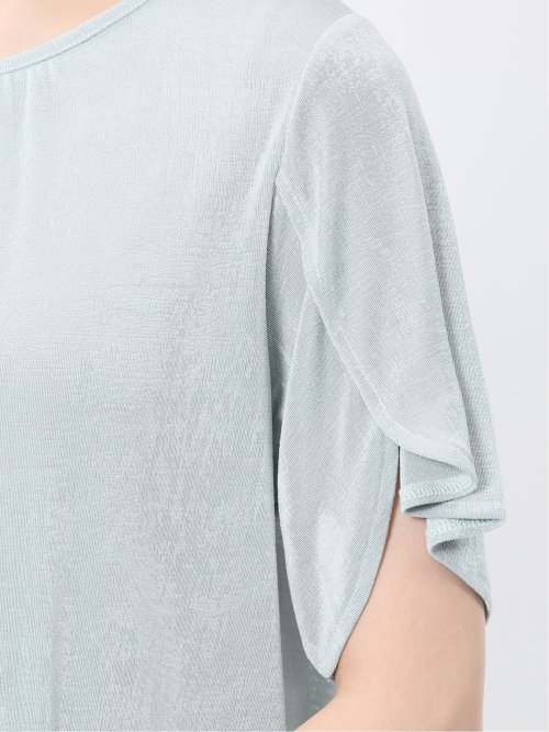 グロッシーツイル チューリップスリーブ プルオーバー