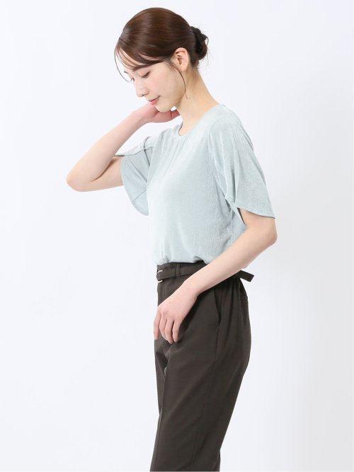 グロッシーツイル チューリップスリーブ プルオーバー