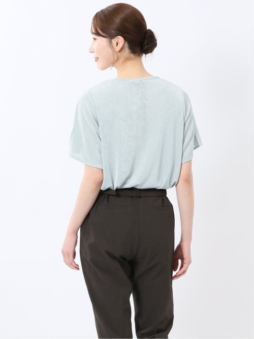 グロッシーツイル チューリップスリーブ プルオーバー