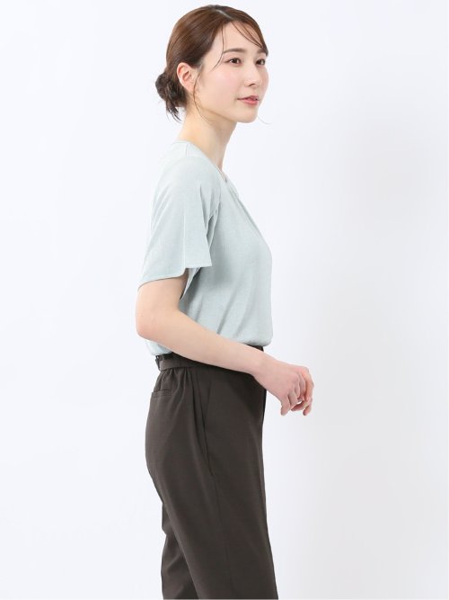 グロッシーツイル チューリップスリーブ プルオーバー