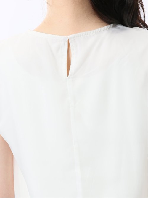 オーガンジー レイヤード プルオーバー