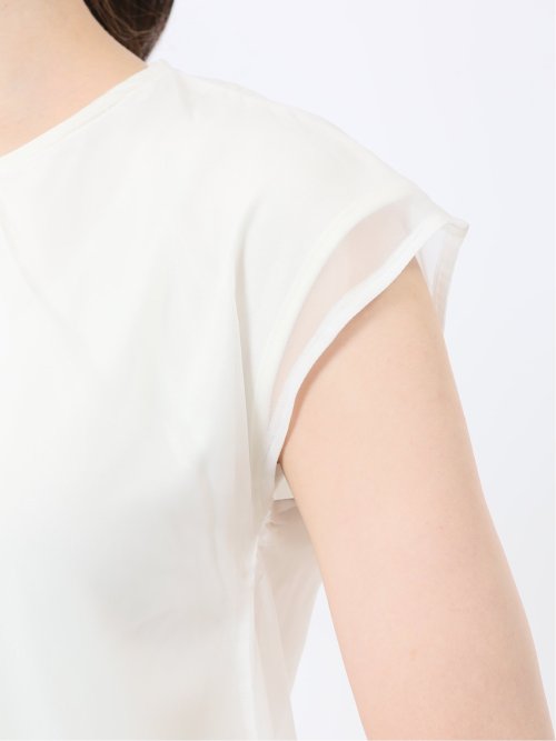 オーガンジー レイヤード プルオーバー