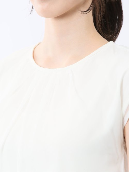 オーガンジー レイヤード プルオーバー