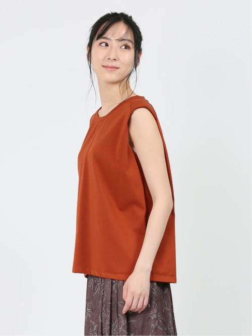 コットン ノースリーブ Tシャツ