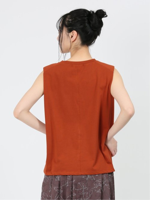 コットン ノースリーブ Tシャツ