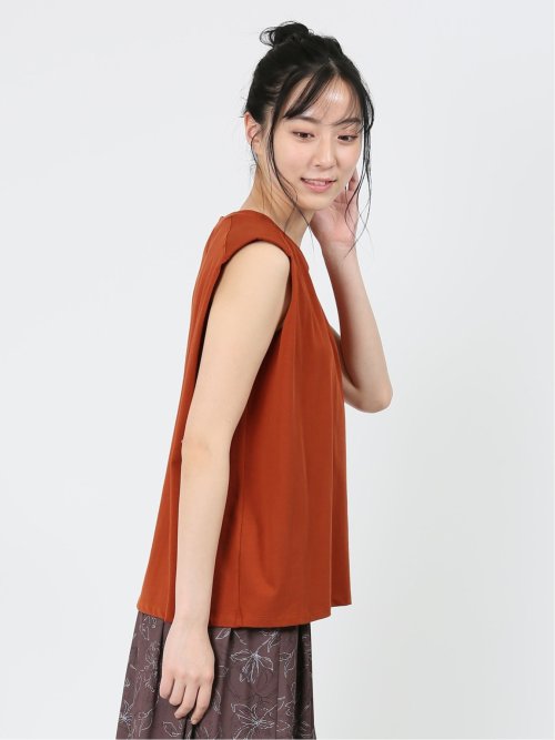 コットン ノースリーブ Tシャツ