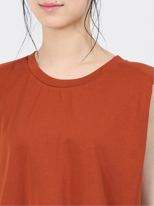 コットン ノースリーブ Tシャツ