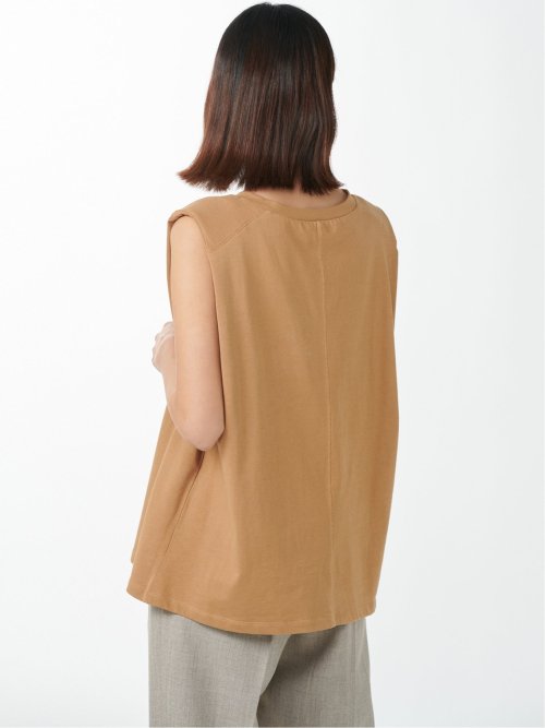 コットン ノースリーブ Tシャツ