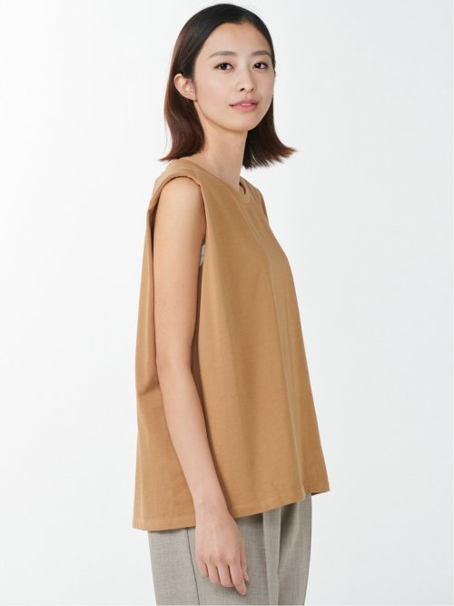 コットン ノースリーブ Tシャツ