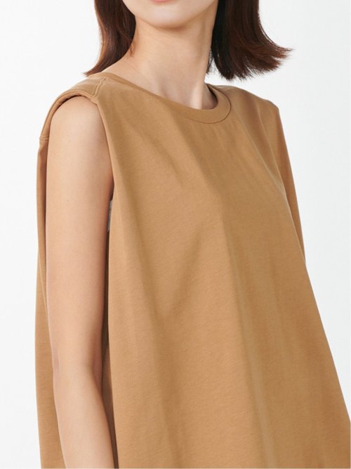 コットン ノースリーブ Tシャツ