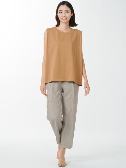 コットン ノースリーブ Tシャツ