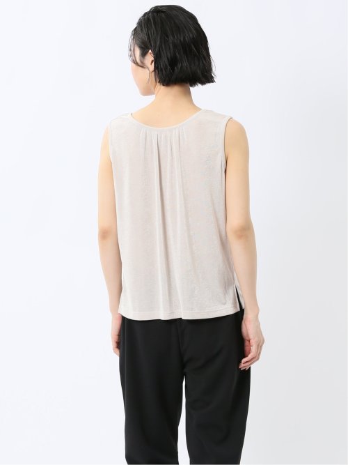 前後2WAY グロッシーツイル タンクトップ