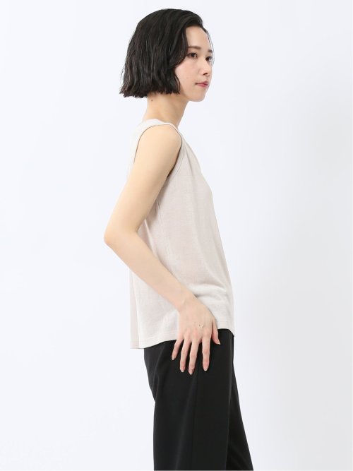 前後2WAY グロッシーツイル タンクトップ