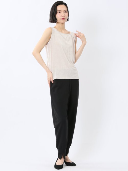 前後2WAY グロッシーツイル タンクトップ