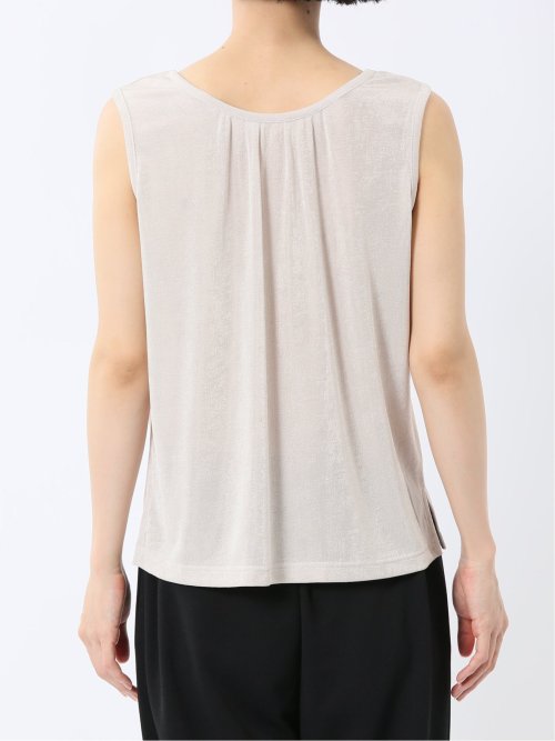 前後2WAY グロッシーツイル タンクトップ