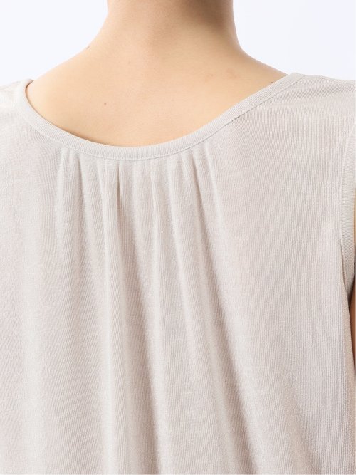 前後2WAY グロッシーツイル タンクトップ
