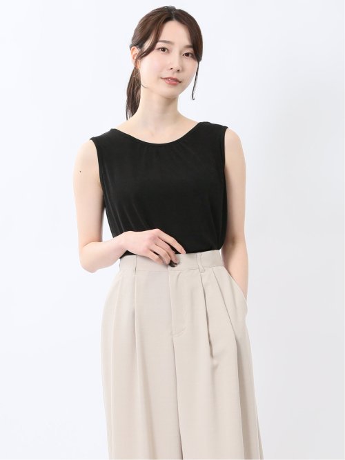 前後2WAY グロッシーツイル タンクトップ