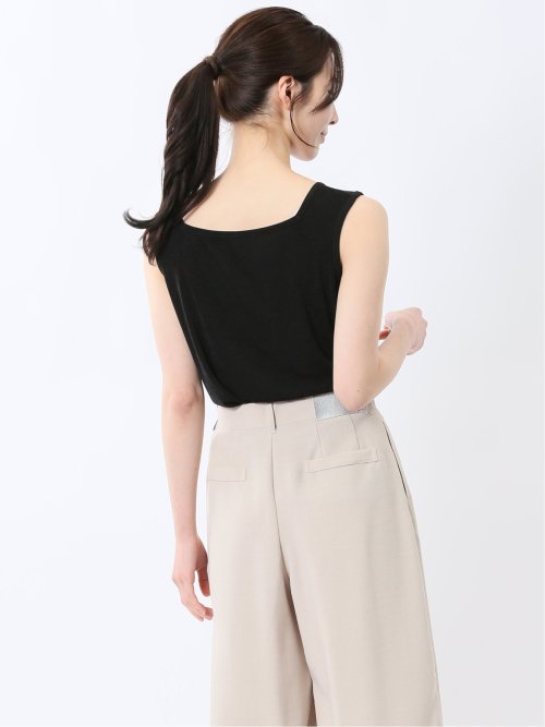 前後2WAY グロッシーツイル タンクトップ