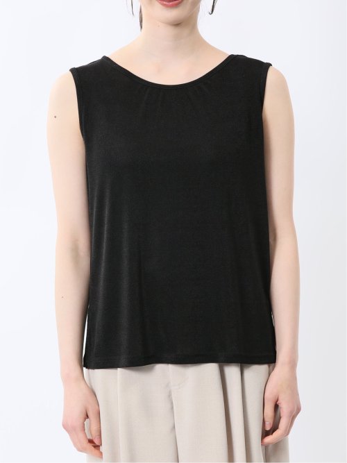前後2WAY グロッシーツイル タンクトップ
