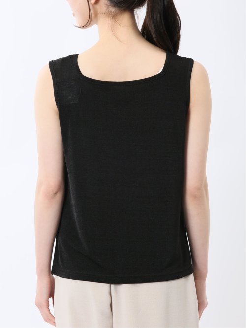 前後2WAY グロッシーツイル タンクトップ