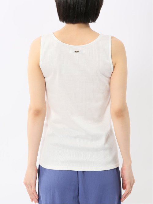 接触冷感 吸水速乾 ブライトリブ タンクトップ