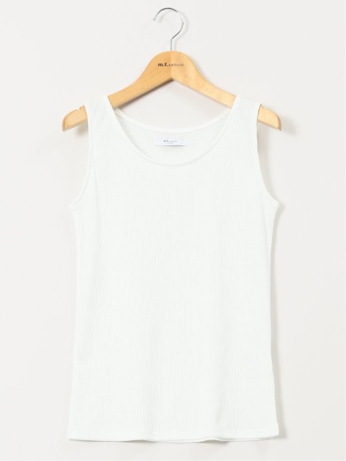 接触冷感 吸水速乾 ブライトリブ タンクトップ