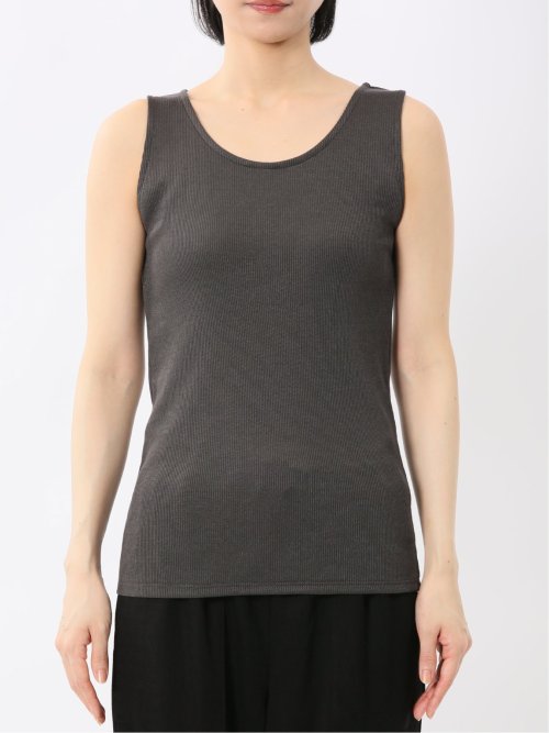 接触冷感 吸水速乾 ブライトリブ タンクトップ