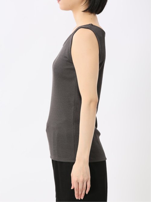 接触冷感 吸水速乾 ブライトリブ タンクトップ